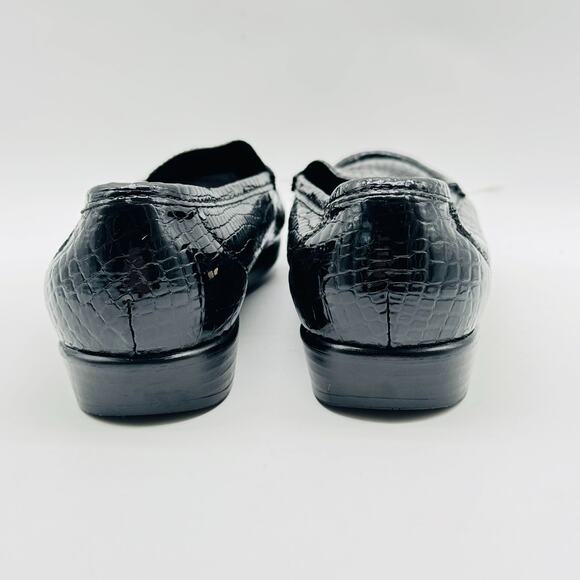 SAS Loafers Womens 6.5 Black Patent Leather Casual Comfort Shoe Slip On - Picture 8 of 12